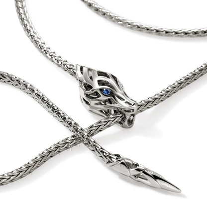 John Hardy Sterling Silver Naga Lariat Necklace