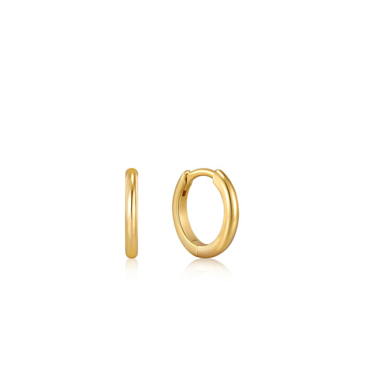 Ania Haie Smooth Huggie Hoop Earrings - Silver Earrings