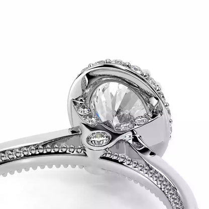 Verragio Renaissance White Gold Oval Halo Semi-Mount Engagement Ring