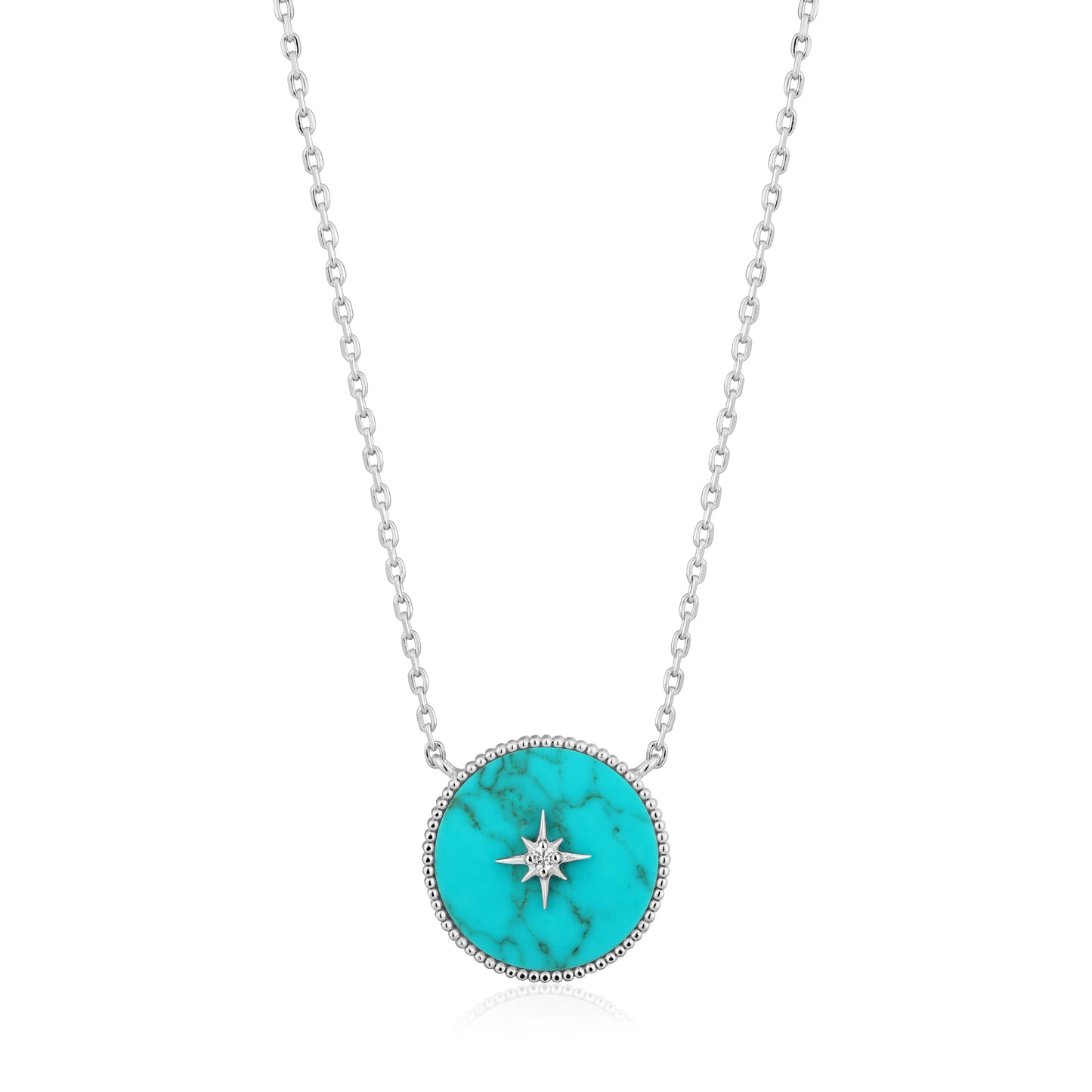 Ania Haie Turquoise Emblem Necklace - Silver Necklace