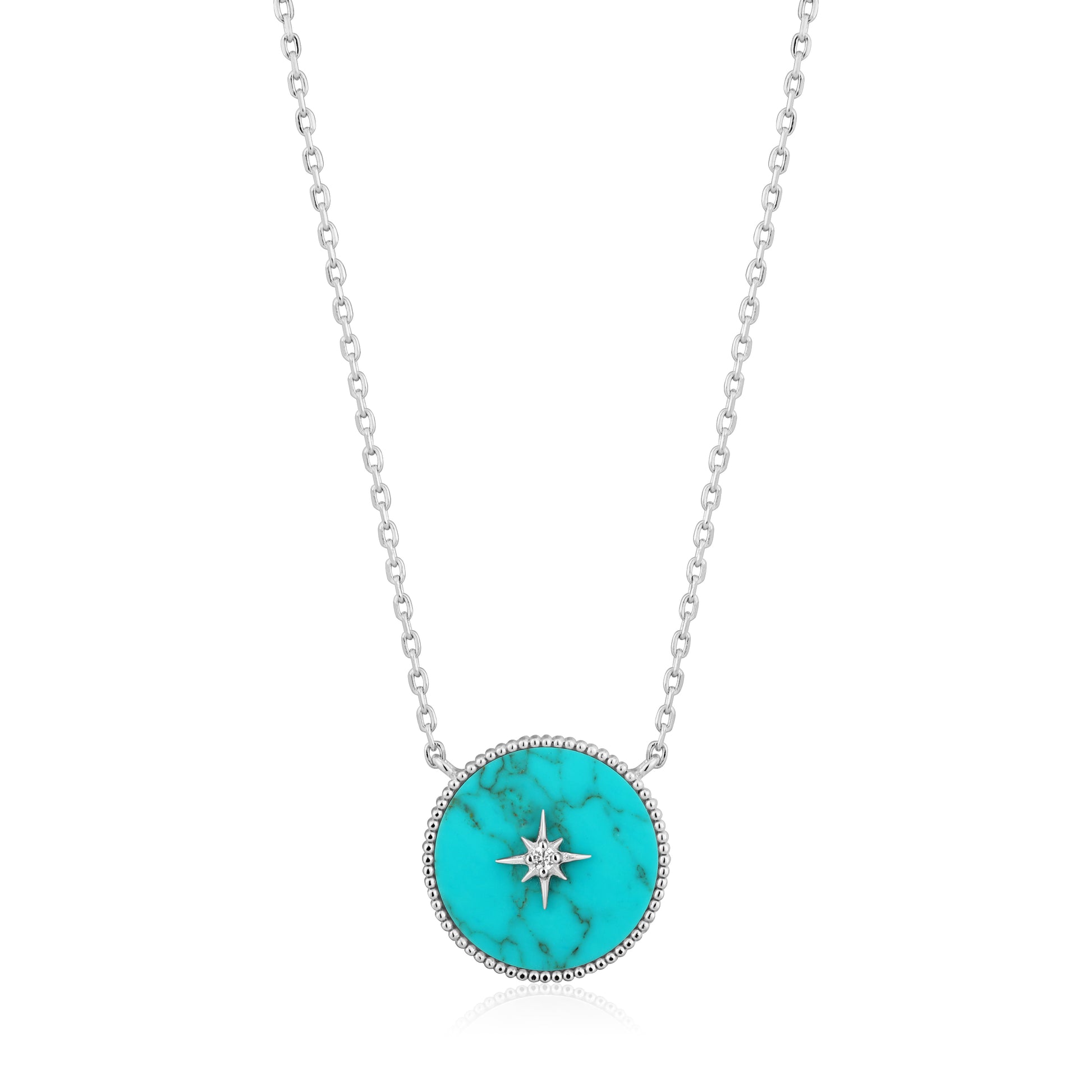 Ania Haie Turquoise Emblem Necklace - Silver Necklace