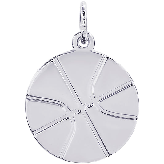 Rembrandt Basketball Charm - Silver Charms