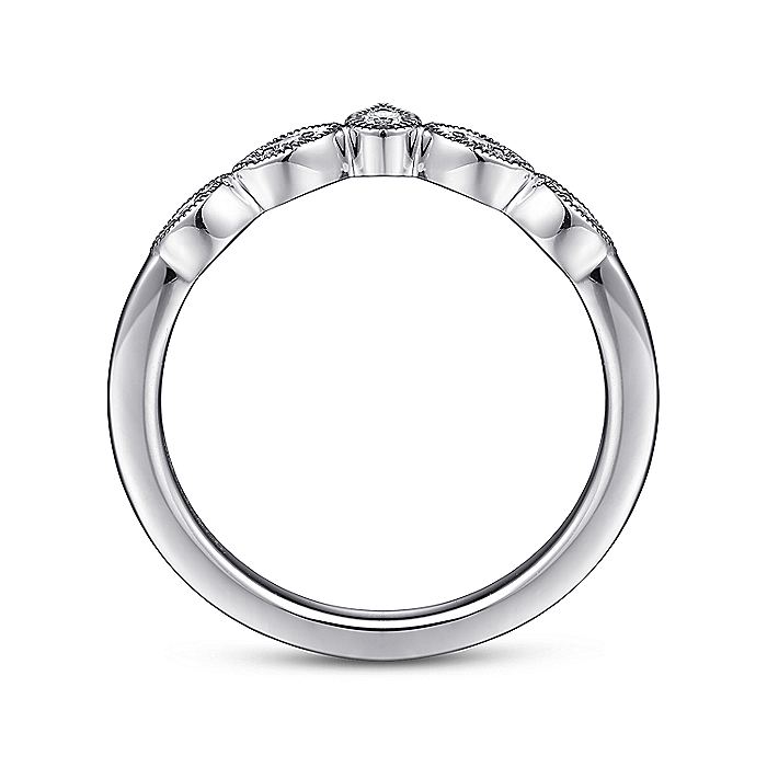 Gabriel & Co. White Gold Diamond Band - Diamond Wedding Bands - Women's