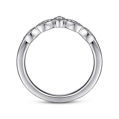 Gabriel & Co. White Gold Diamond Band - Diamond Wedding Bands - Women's
