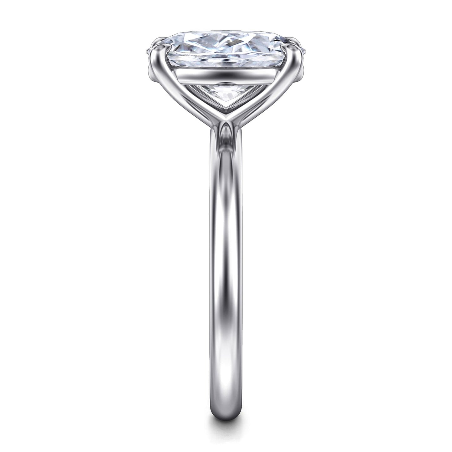 Gabriel & Co. Oval Semi-Mount Engagement Ring - Gold Remounts