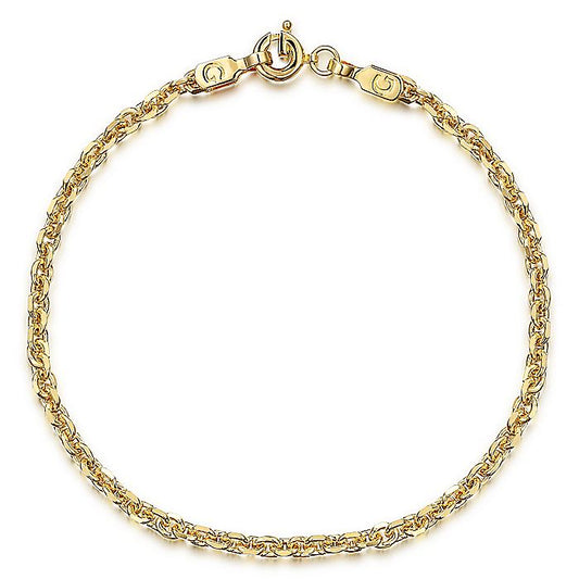 Gabriel & Co. Yellow Gold Cable Bracelet