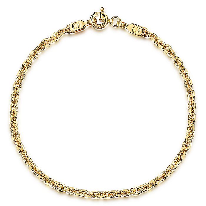 Gabriel & Co. Yellow Gold Cable Bracelet