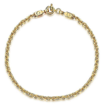 Gabriel & Co. Yellow Gold Cable Bracelet