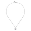 Gabriel & Co. Sterling Silver Diamond Star 17.5 Inch Necklace