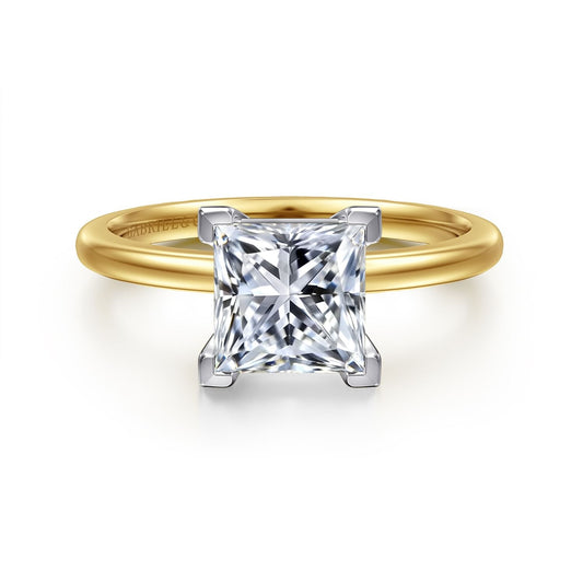 Gabriel & Co. Princess Cut Semi-Mount Engagement Ring