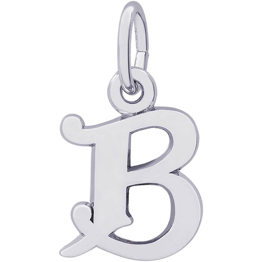 Rembrandt Initial B Charm - Silver Charms