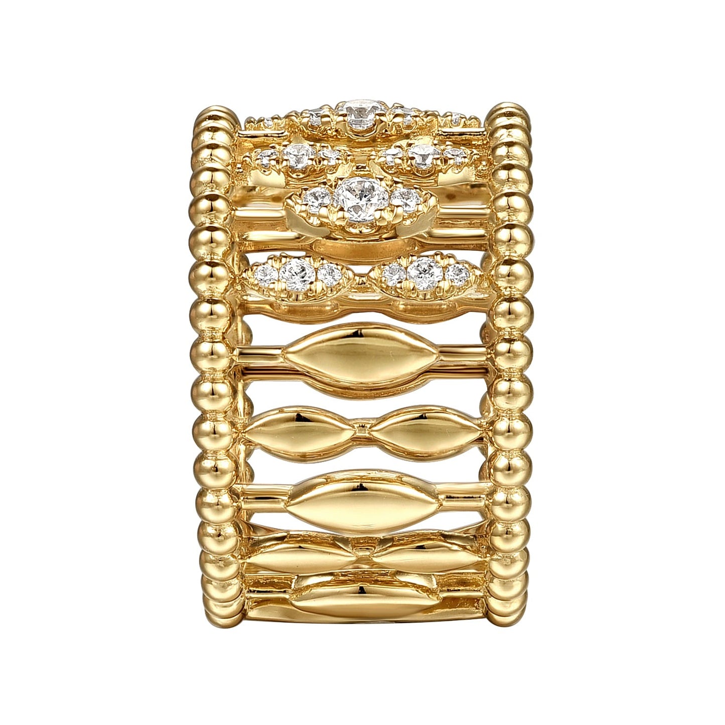 Gabriel & Co. Yellow Gold Diamond Ring