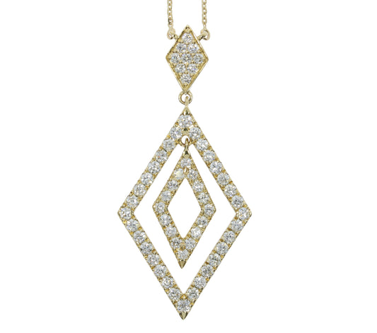 Yellow Gold DIamond Necklace - Diamond Necklaces