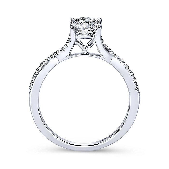 Gabriel & Co White Gold Intertwined Semi-Mount Engagement Ring