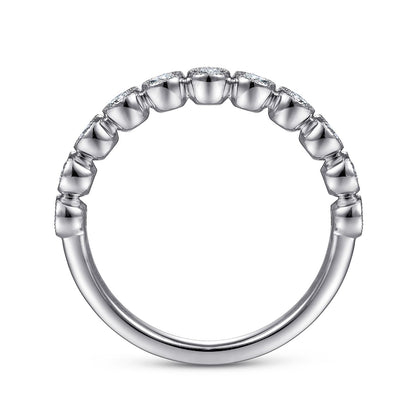 Gabriel & Co. White Gold Stackable Ring