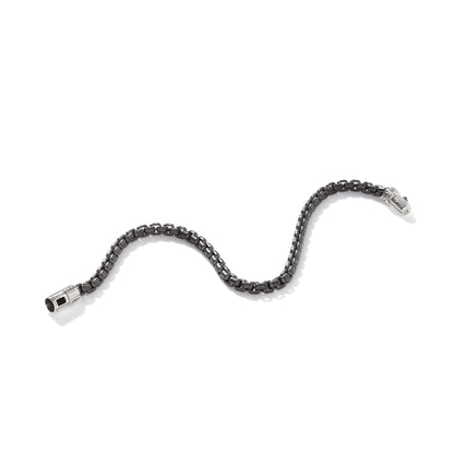 John Hardy Dark Silver Box Chain Bracelet - Silver Bracelets