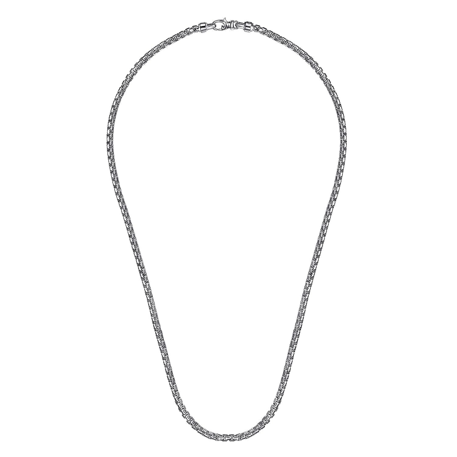 Gabriel & Co. Sterling Silver Box Chain - Gents Necklace