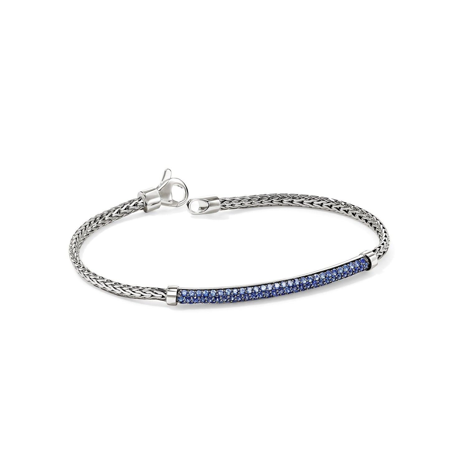 John Hardy Sterling Silver Essential Pavé Sapphire Bracelet