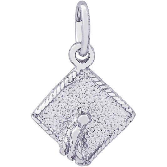 Rembrandt Graduation Charm - Silver Charms