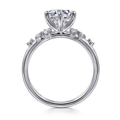 Gabriel & Co. Round Semi-Mount Engagement Ring - Diamond Semi-Mount Rings