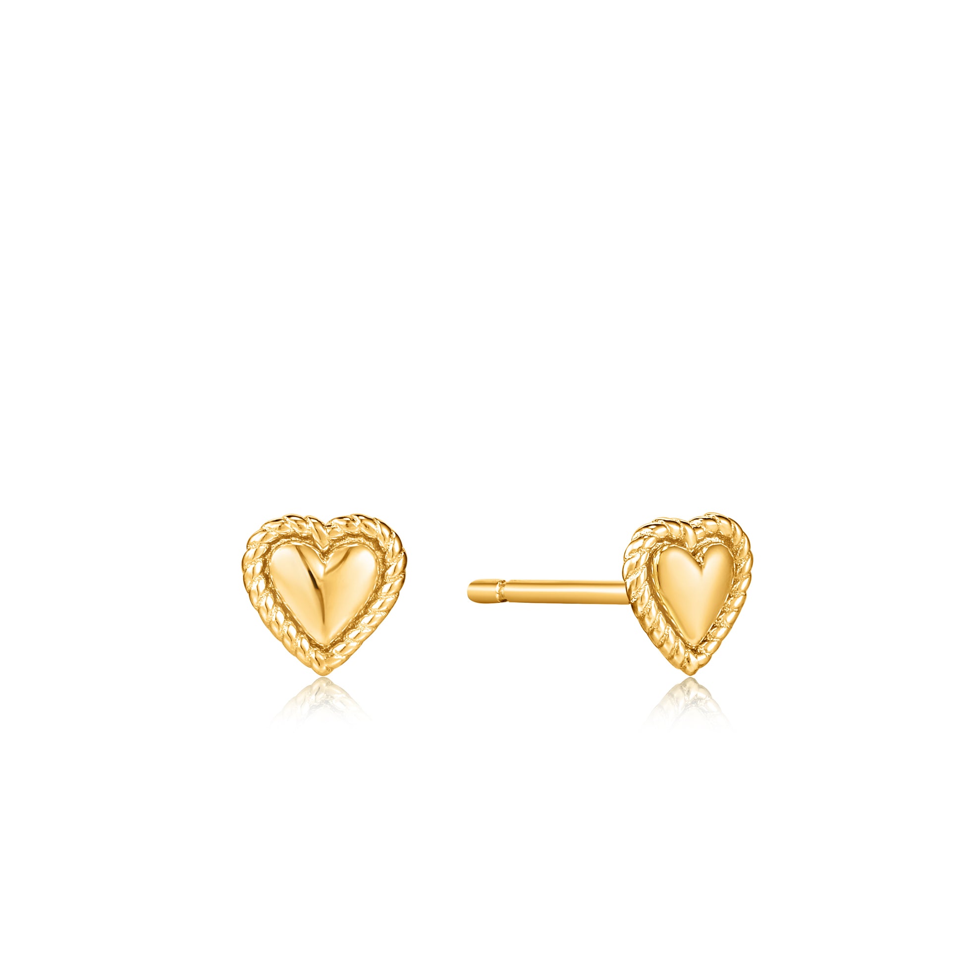 Ania Haie Rope Heart Stud Earrings - Silver Earrings
