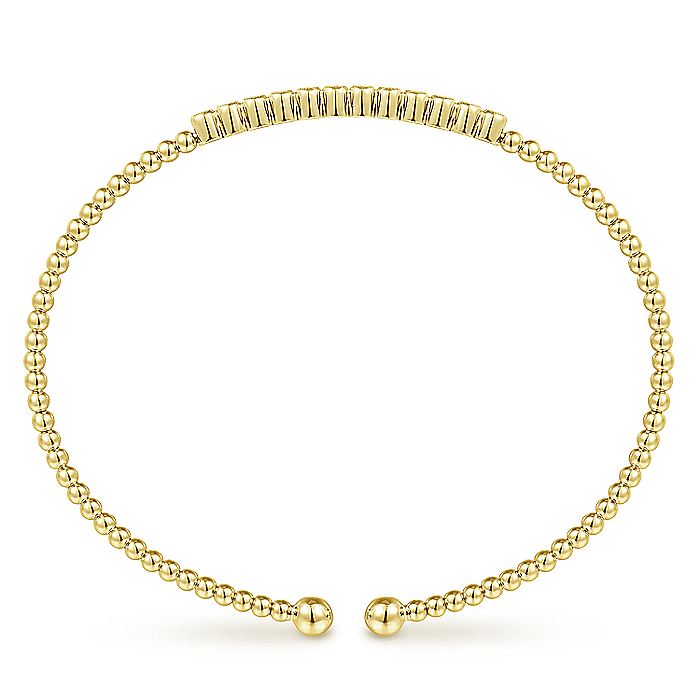 Gabriel & Co. 14 Karat Yellow Gold Bujukan Diamond Bracelet - Diamond Bracelets