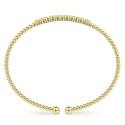 Gabriel & Co. 14 Karat Yellow Gold Bujukan Diamond Bracelet - Diamond Bracelets