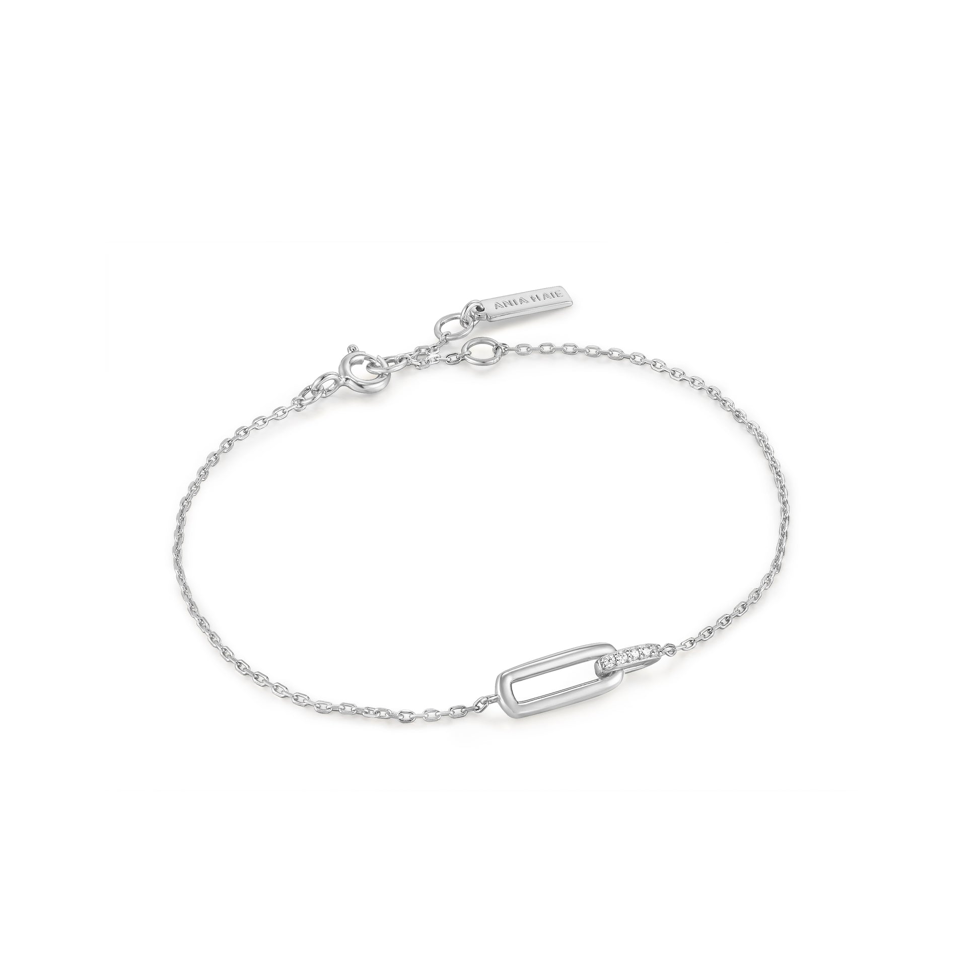Ania Haie Glam Interlock Bracelet - Silver Bracelets