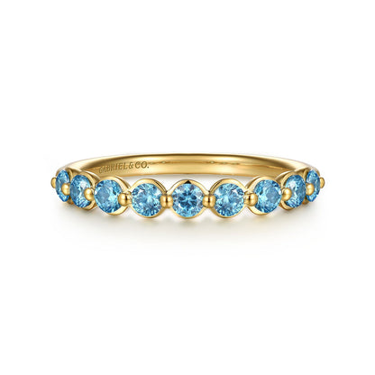 Gabriel & Co. Blue Topaz Ring