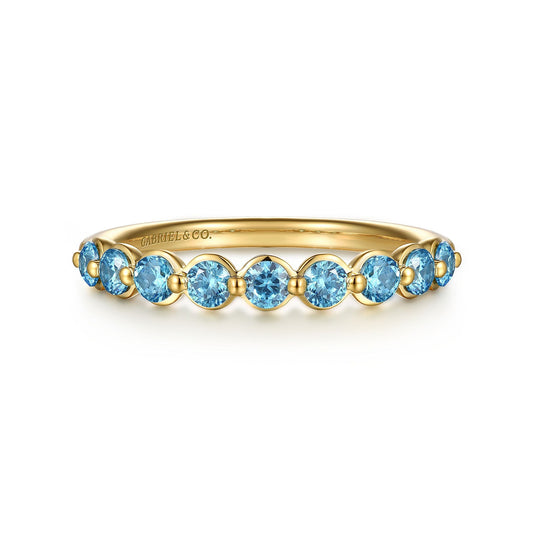 Gabriel & Co. Blue Topaz Ring