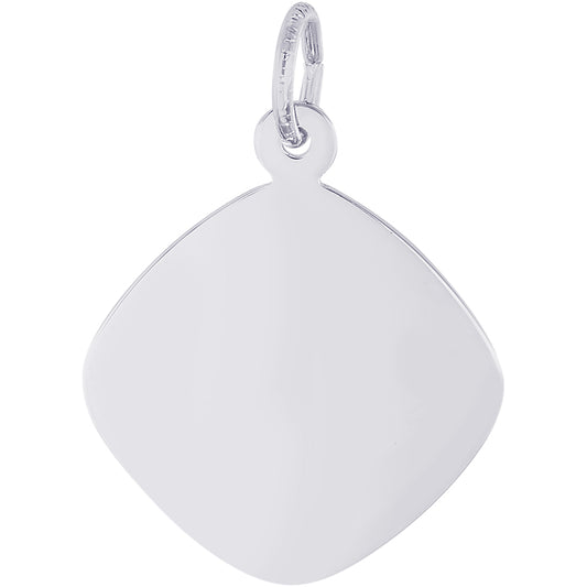 Rembrandt Disc Charm - Silver Charms