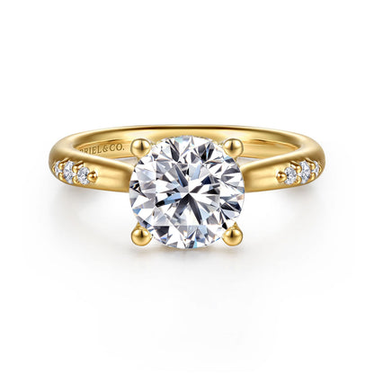 Gabriel & Co. Round Semi-Mount Engagement Ring - Diamond Semi-Mount Rings