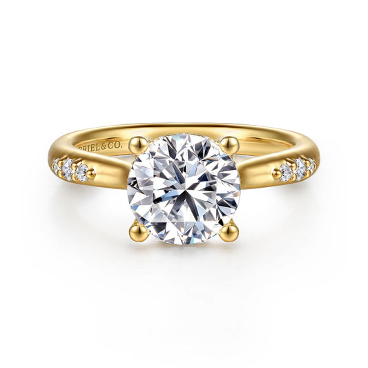 Gabriel & Co. Round Semi-Mount Engagement Ring