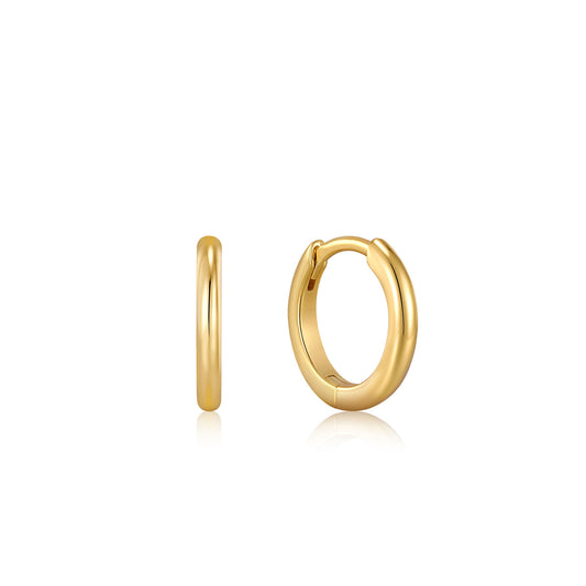 Ania Haie Smooth Huggie Hoop Earrings - Silver Earrings