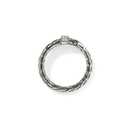John Hardy Sterling Silver Diamond Spear Ring - Diamond Fashion Rings - Women's