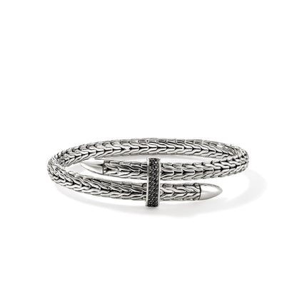 John Hardy Sterling Silver Black Sapphire Spear Flex Cuff - Colored Stone Bracelets