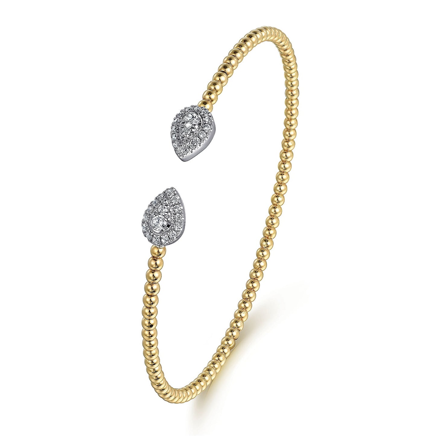 Gabriel & Co. Yellow and White Gold Diamond Bujukan Bracelet
