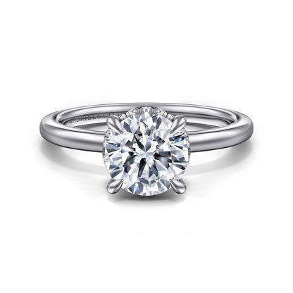Gabriel & Co. Round Semi-Mount Engagement Ring - Diamond Semi-Mount Rings