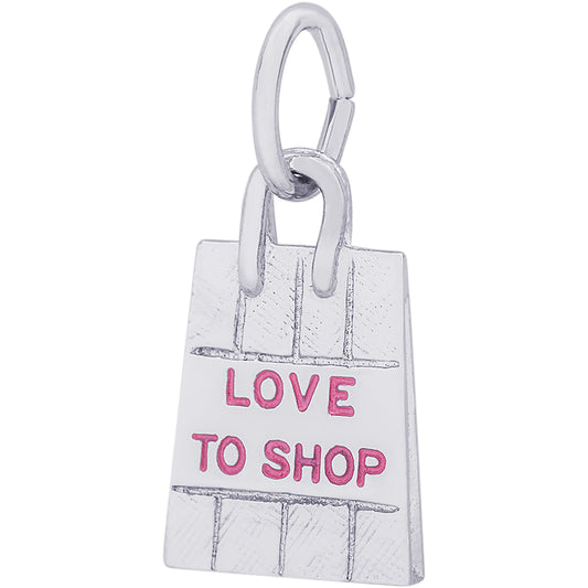 Rembrandt Love to Shop Charm - Silver Charms