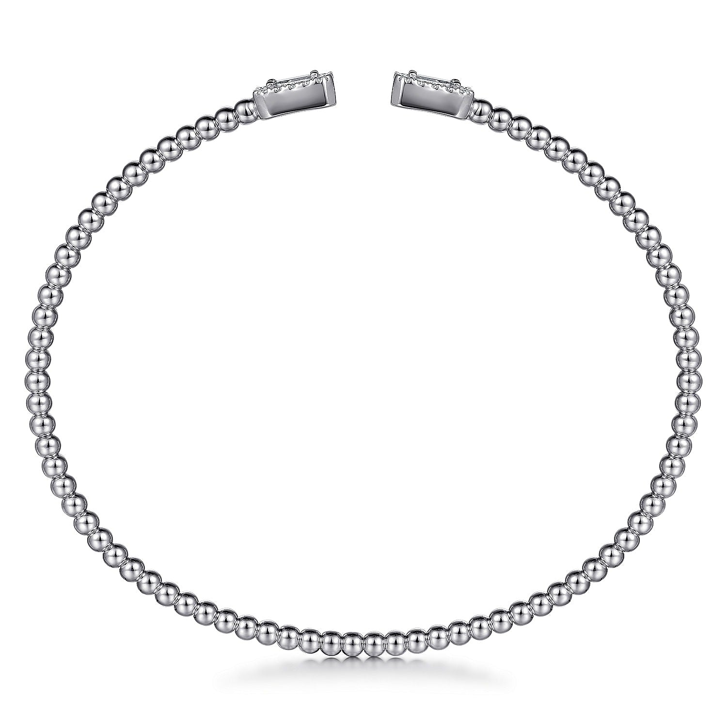 Gabriel & Co. 14 Karat White Gold Bujukan Bracelet - Diamond Bracelets