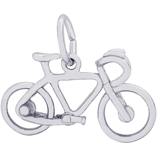 Rembrandt Sterling Silver Bicycle Charm - Silver Charms