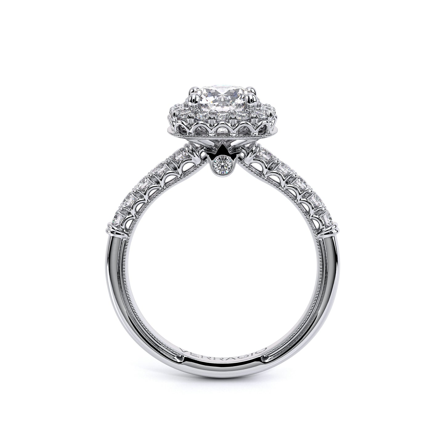 Verragio Classic Collection Cushion Halo Engagement Ring - Diamond Semi-Mount Rings