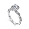 Gabriel & Co. White Gold Semi Mount Engagement Ring