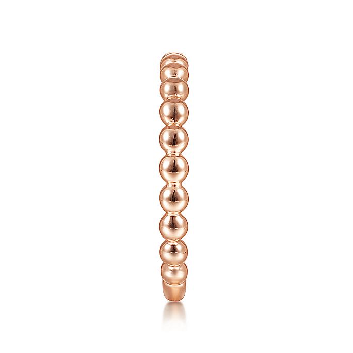 Gabriel & Co. Rose Gold Bujukan Beaded Band