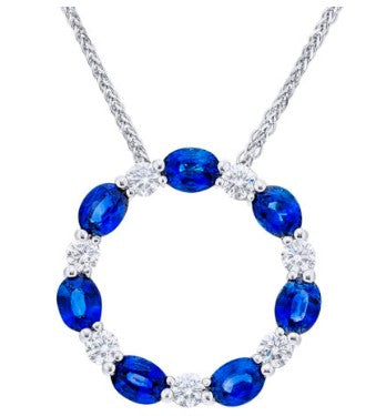 JB Star Sapphire and Diamond Pendant