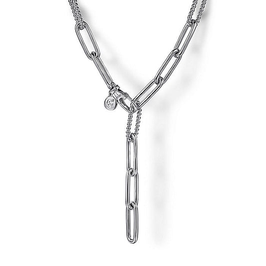 Gabriel & Co. Silver Bujukan Link Chain Necklace