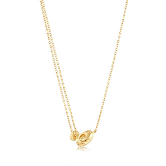 Ania Haie Twisted Wave Pendant Necklace - Silver Pendants