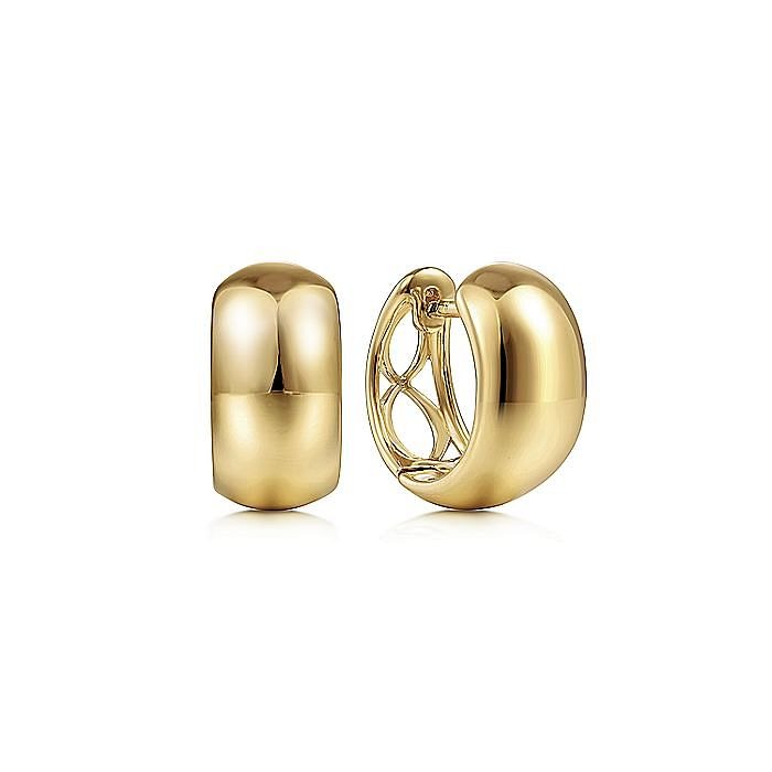 Gabriel & Co. 14 Karat Yellow Gold Huggies - Gold Earrings