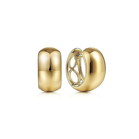 Gabriel & Co. 14 Karat Yellow Gold Huggies