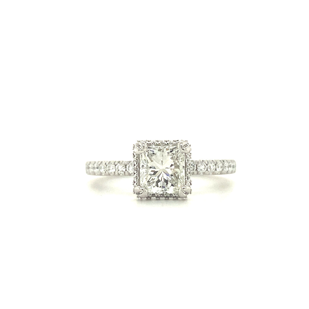 Verragio Tradition Princess Cut Hidden Halo Engagement Ring - Diamond Semi-Mount Rings